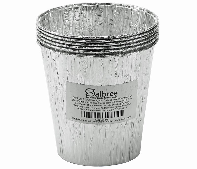 Salbree Smoker Bucket Drip Foil Liner Tray for Catching Grease, Compatible with Traeger, Oklahoma Joe, Behrens, Pitboss, Green Mountain, Pit Boss & Other Grill Bucket Accessories for Pro Pellet Oklahoma - Image 3